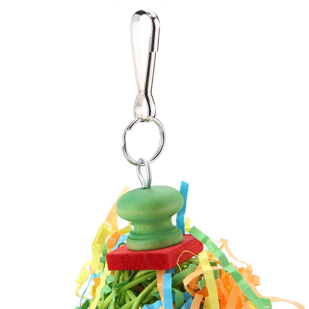 Bird Parrot Chewing Bite Stand Swing Hanging Toy Decoration Cage Accessories
