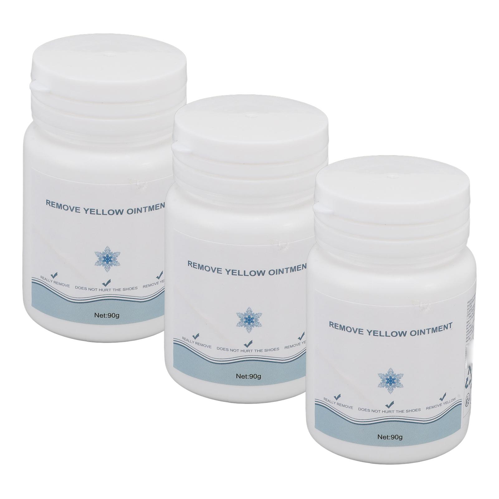 

3 шт. 90 г крема для чистки обуви эффективное удаление желтой грязи мягкое средство для чистки белой обуви