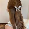 Hairpin Small Compact Metal Hair Clip Silver Color Butterflies Shape Back Head Hair Claw Hair Styling Tool Hair Accessories