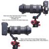 Metal camera tripod mount tripod mount lens support lens bracket tripod compatible with Tamron Di III VXD A058 E quick release plate with screw holes