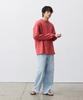 Peullabijeum Men Plain Relaxed Long Sleeve T-Shirt - Red