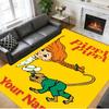 Crystal Velvet Rug Custom Name Text, Soft Non Slip Floor Mat Home DecorPippi Longstocking