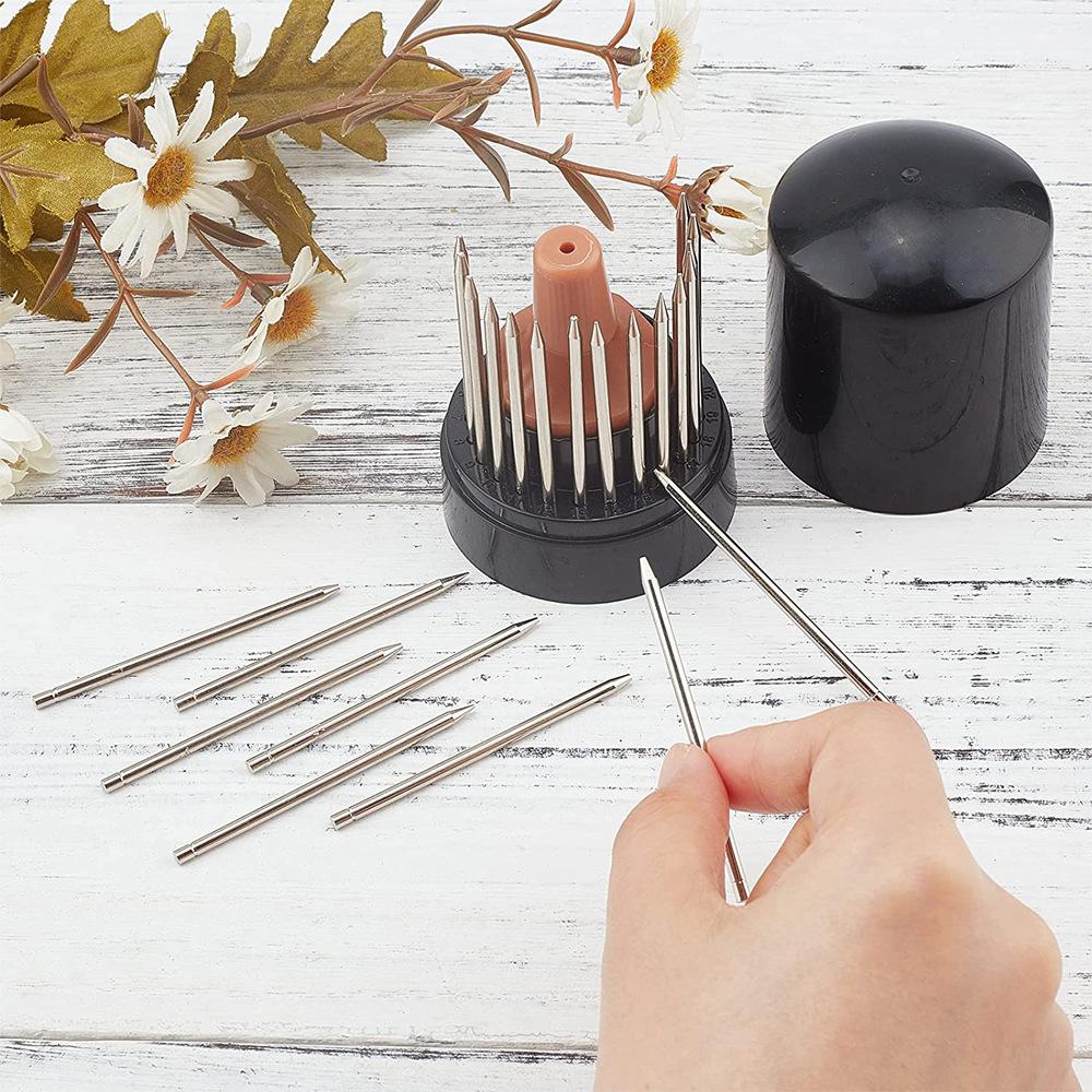 23Pcs Jewelry Beading Tool Kit – Diamond Stone Setting Gravers with Wooden Handle for Goldsmith & Jewelry Making