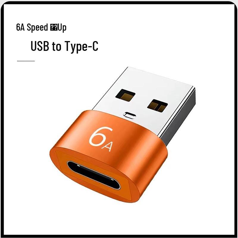 USB To Type-C Adapter: 6A Fast Charging Data Cable, Compatible with Huawei and Apple Devices