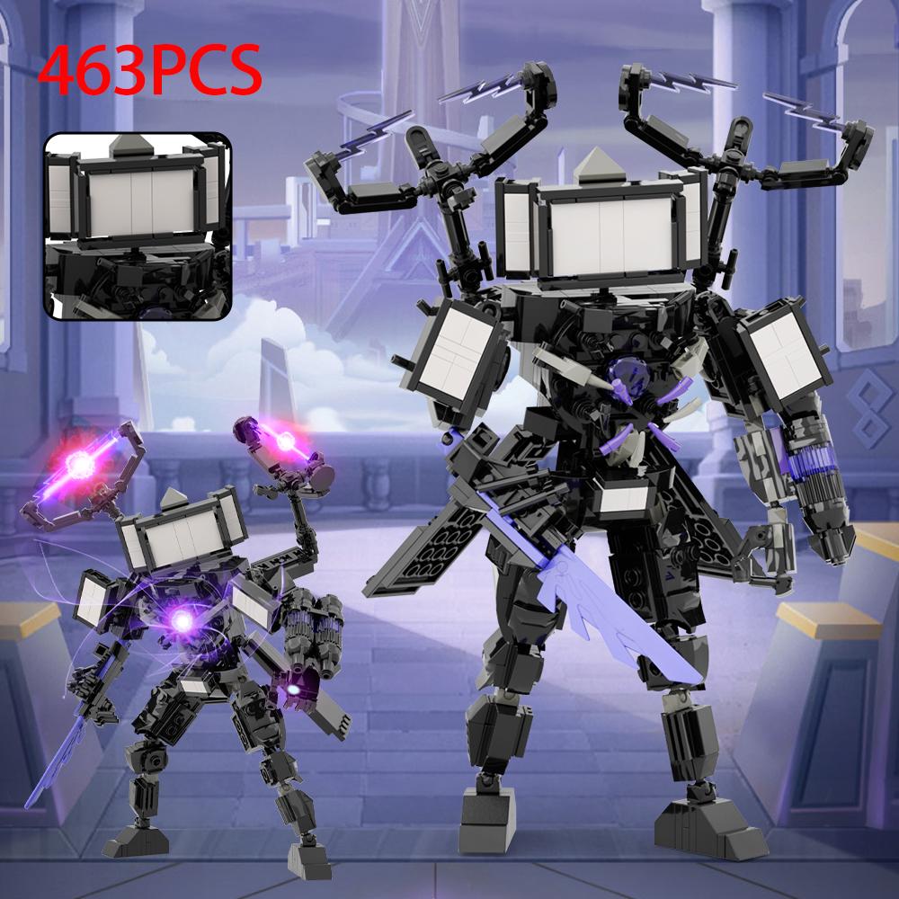 Skibidi Toileted Giant Titan Boss Speakeman Cameraman Building Blocks Set - Collectible Construction Toys for Kids Christmas