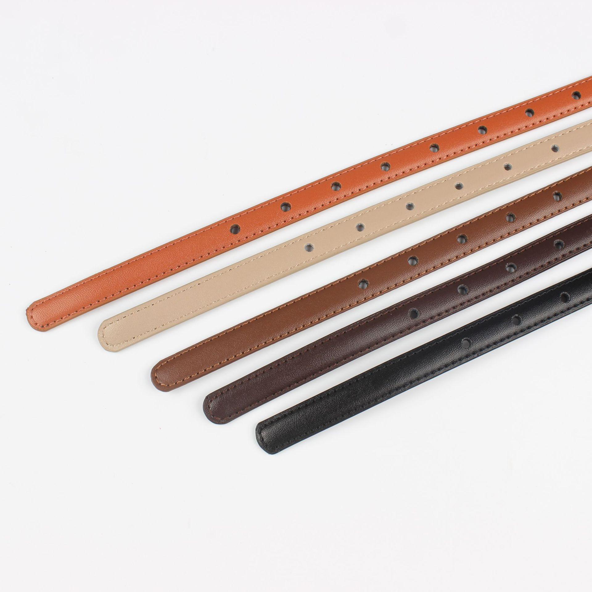 

Женский кожаный тонкий ремень Декоративный пояс для рубашки с платьем или костюмом (2 см 8 цветов на выбор) 105cm