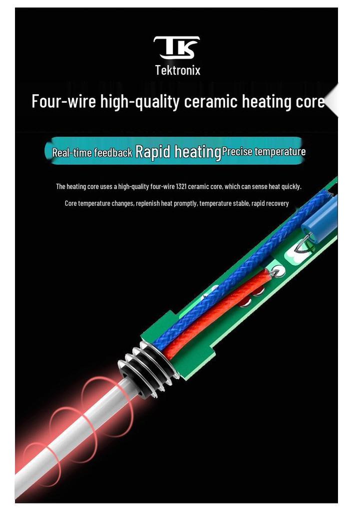 Tek 308D Adjustable Temperature Soldering Station with Digital Display and Smart Sleep Function