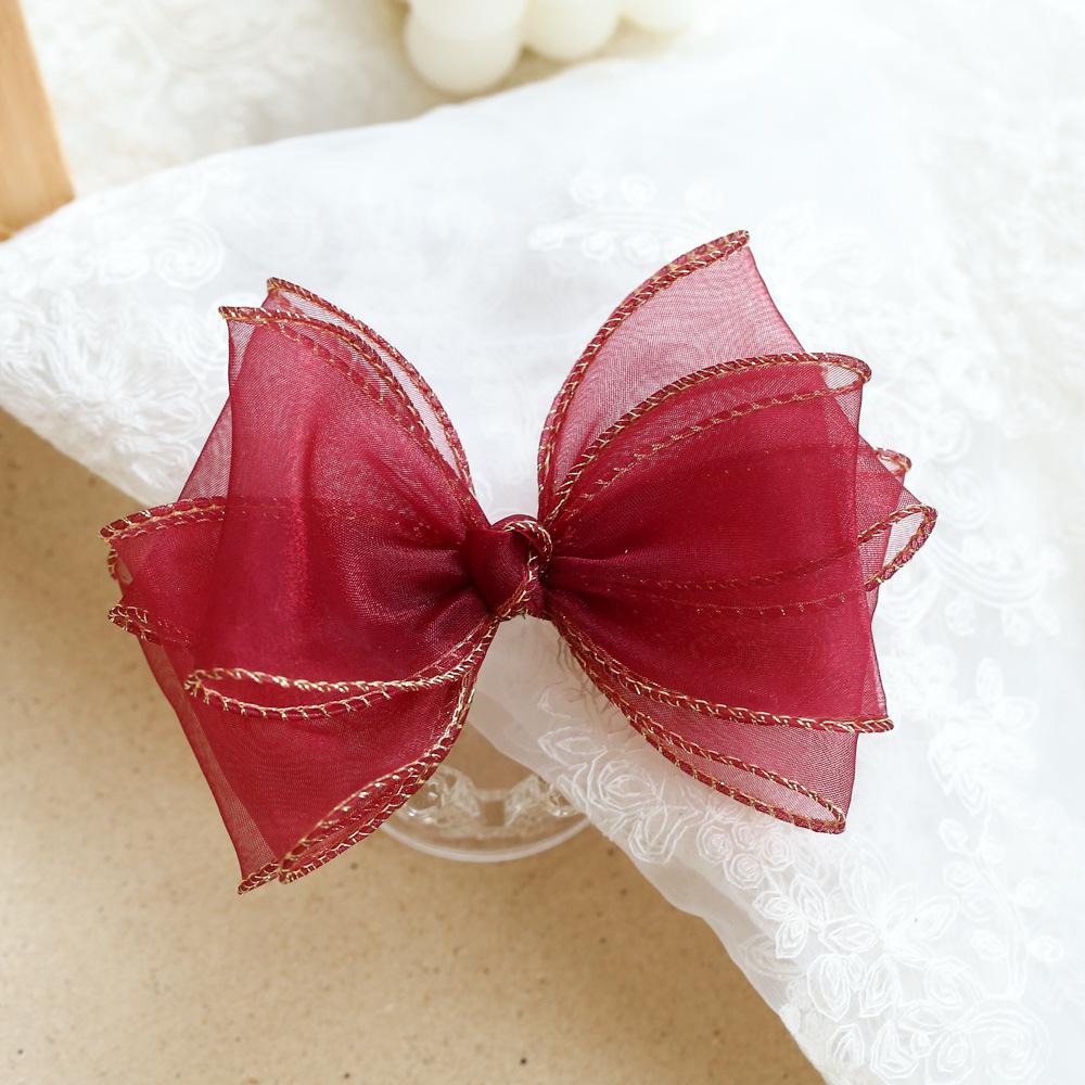 Girls' Princess Crown Bow Hair Clip - Korean Style Fairy Holiday Accessory