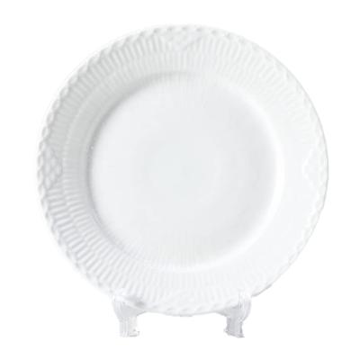 Royal Copenhagen White Fluted Plate Half Lace 19cm Flat 1128620 1017293 [Item]
