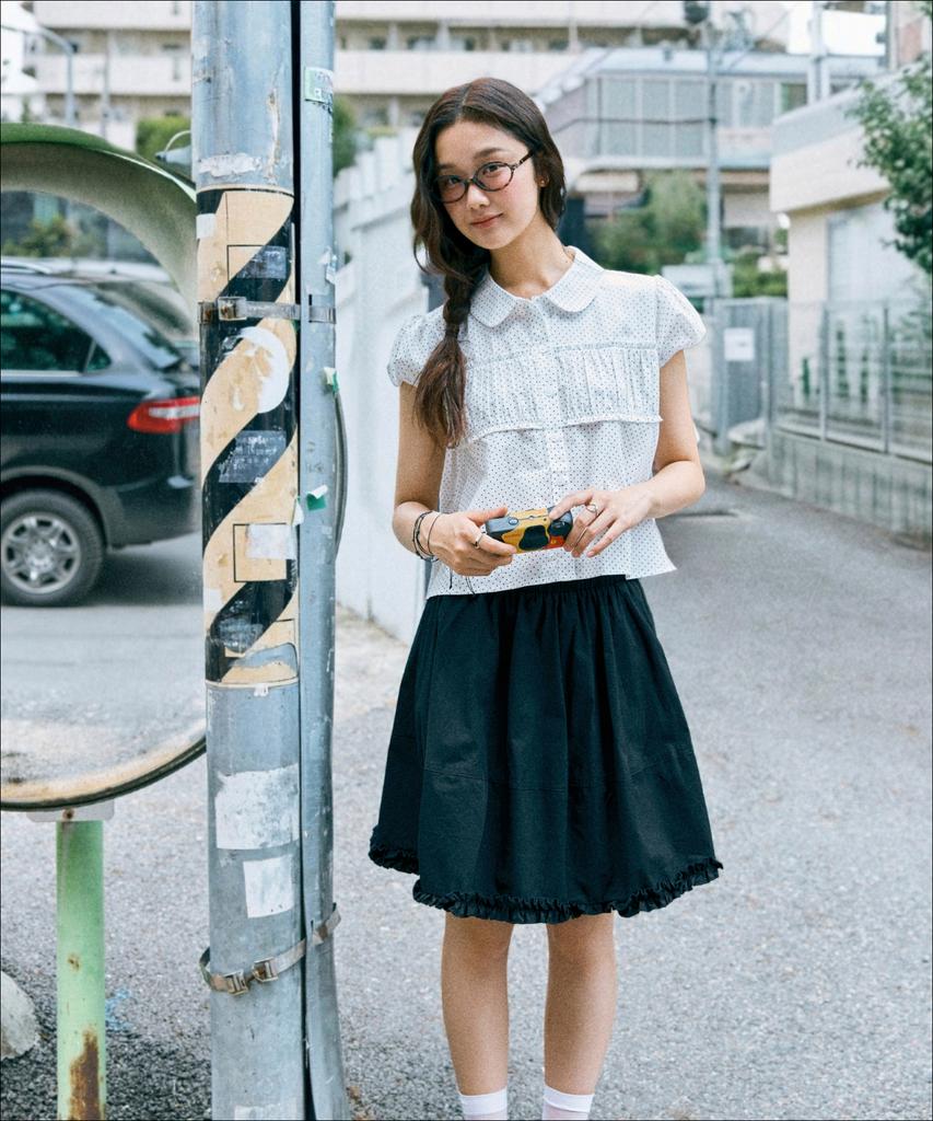 MIXXO Cotton Elastic Waist Frill Skirt_Miwwhg52Ts