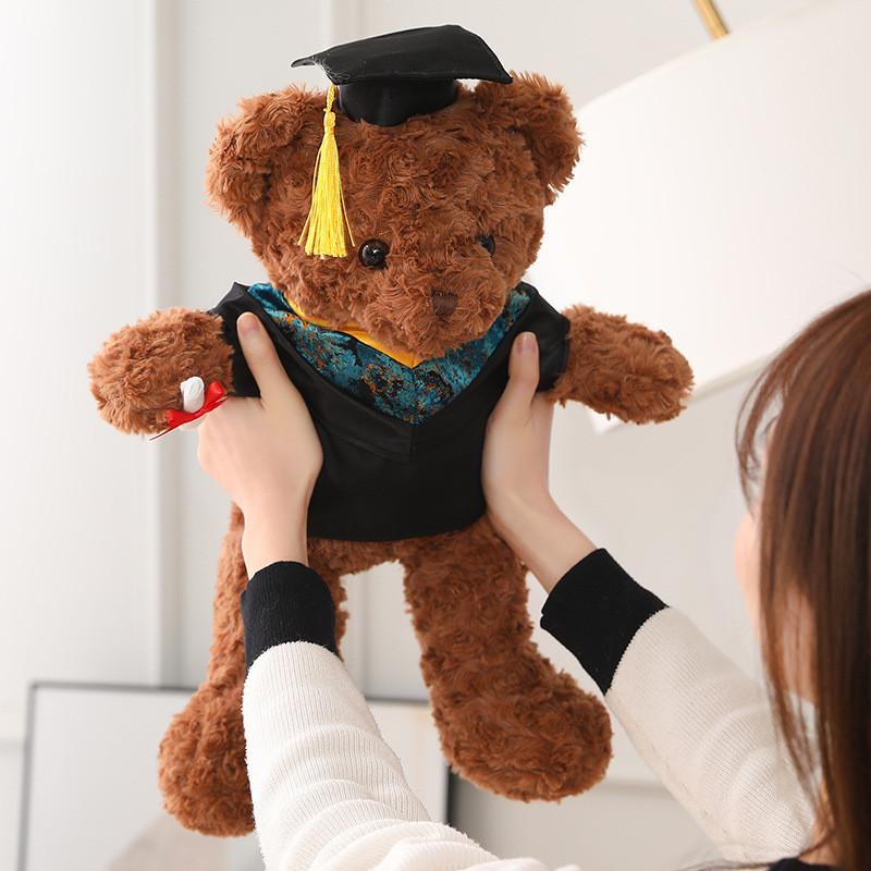 Drteddy Plush Bear Toy Cartoon Stuffed Animal Doll Decoration Gift Graduation