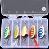 6g/8g Far Casting Jigs Sinking Fishing Baits Metal Cast Jigging Spoon Lures Spinnerbait with Treble Hook Spinner Baits