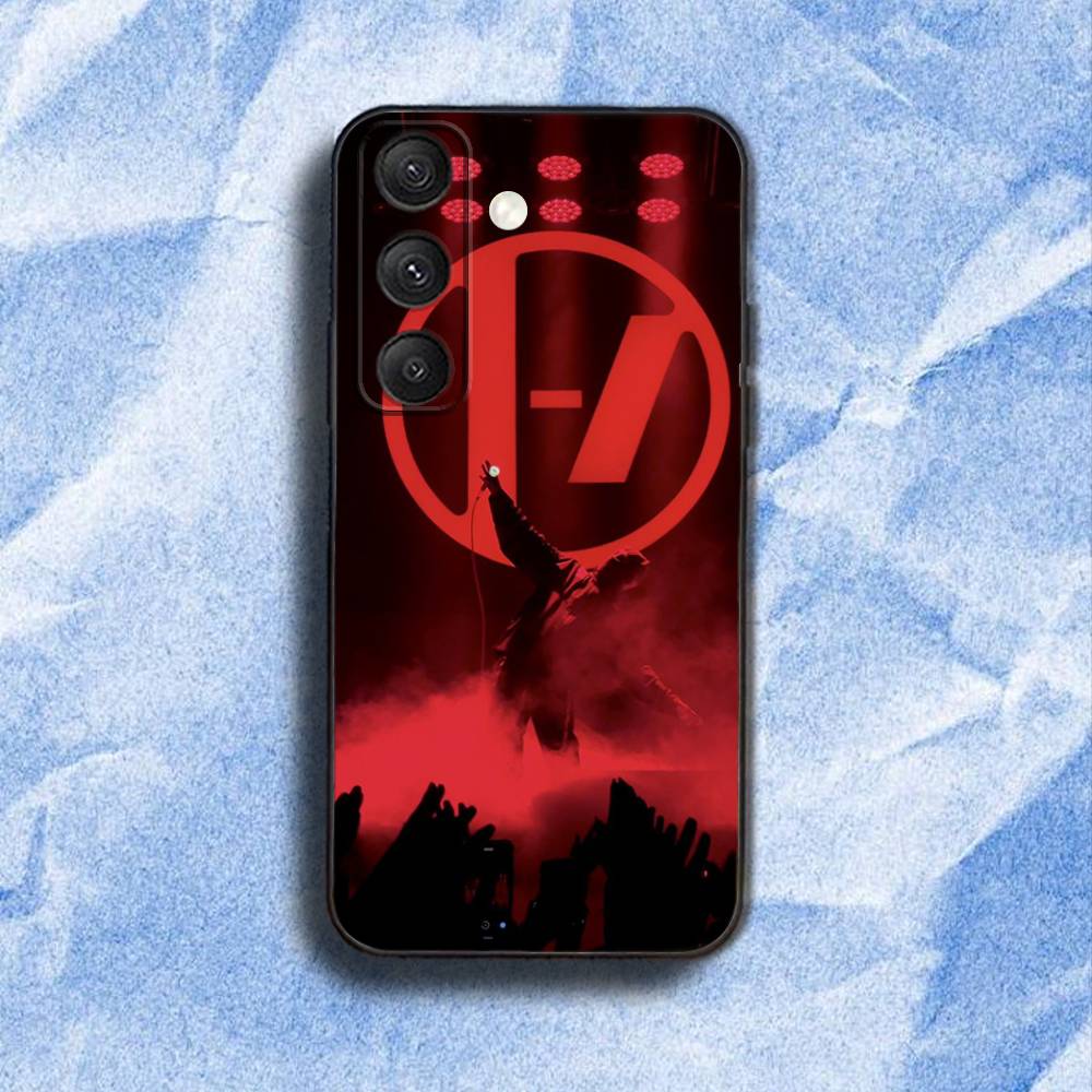 Twenty O-OneS P-Pilots Phone Case For Samsung S 25,24,23,22,30,21,10,9,Ultra,Plus,Lite,FE,4,5G Black Soft Case