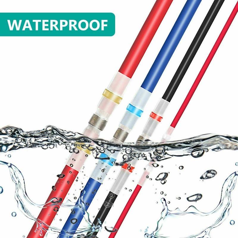 

800pcs Solder Seal Wire Connectors Heat Shrink Insulated Electrical Wire Terminals Butt Splice CableCrimp Waterproof Automobile