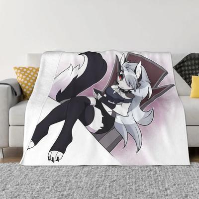 Anime deky Helluva Boss Sametové Léto Podzim Zima Sexy Loona Multifunkční teplá deka do ložnice Koberec
