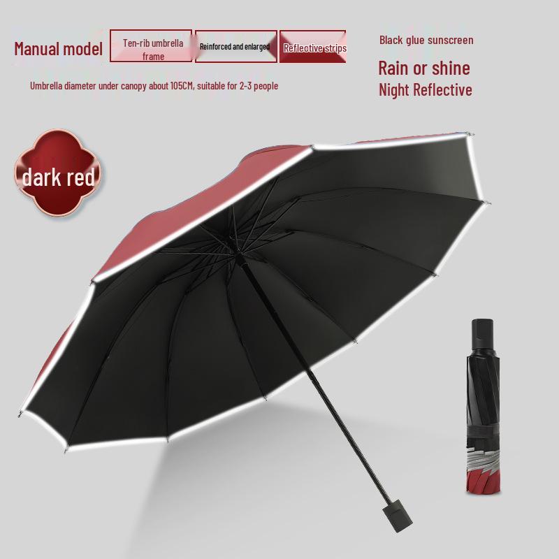 Stabiler winddichter automatischer Faltregenschirm für Männer und Frauen – Großer Sonnenschutz für jedes Wetter, anpassbar für Werbung