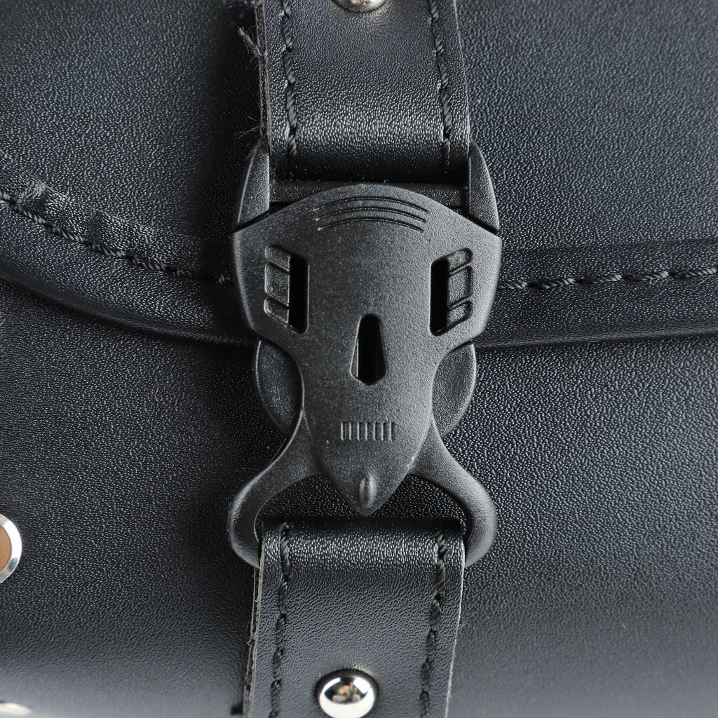 Motorbike Roll Saddlebags 2 Strap Buckle Closure Waterproof 2 Strap Buckle Closure Motorbike Tool Bag for Motorcycle