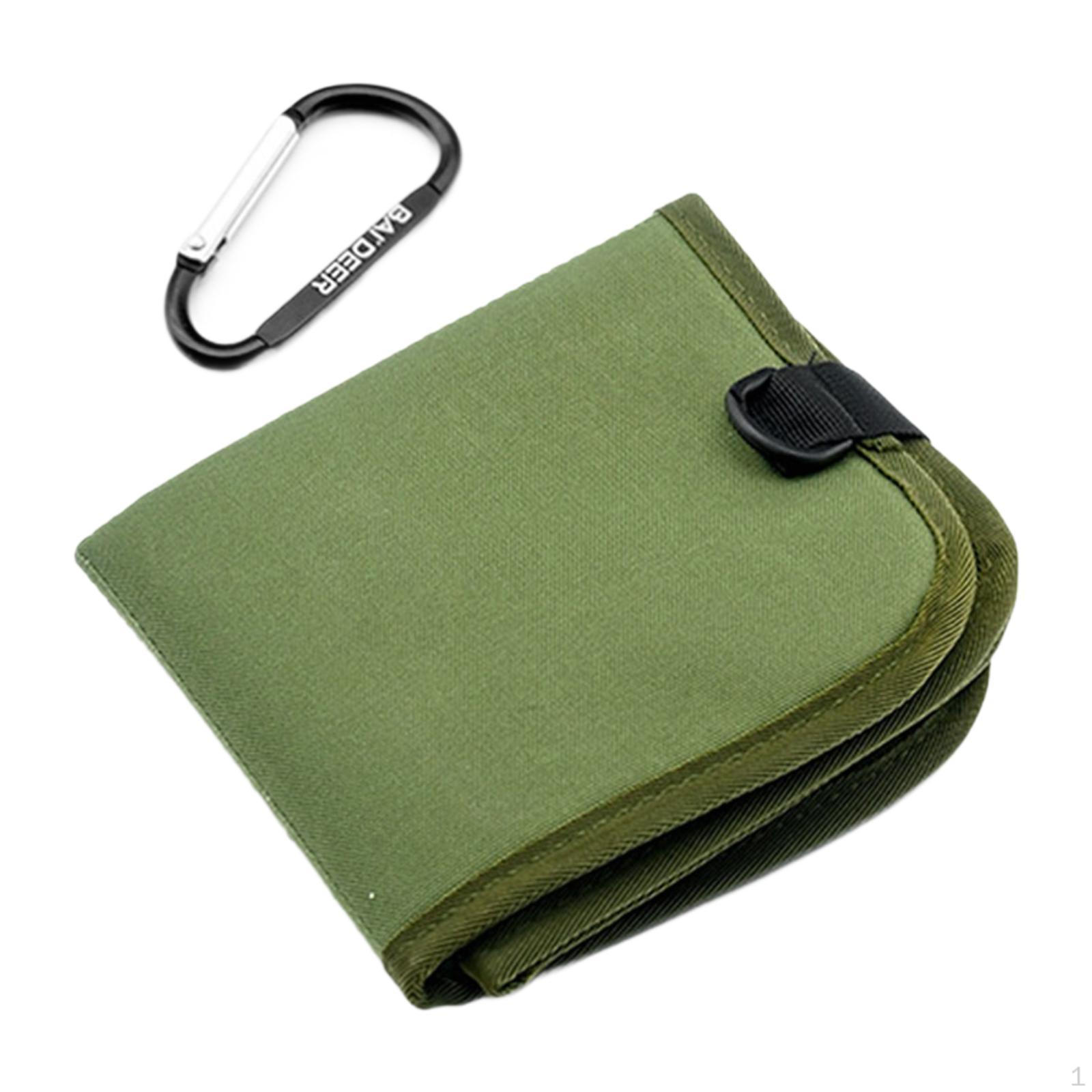 

Foldable Hiking Seat Cushion Mat Oxford Cloth Comfortable Sit Pad for Park Festival зелёный