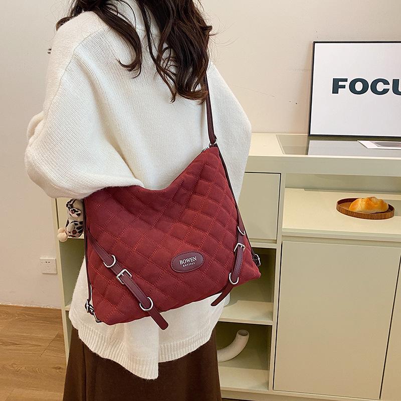 

Корейська ретро сумка з леопардовим принтом, жіноча сумка 2024 р. Новий рюкзак у студентському стилі великої місткості, дорожня сумка через плече 32*10*29 бордовий