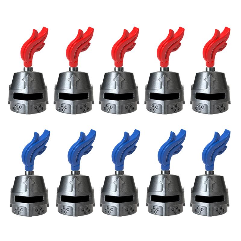 Medieval Knight MOC Building Block Helmet Mask Soldier Weapon Short Trident Shoulder Armour Vest Gun Hoe Axe Sword Toy Gift K049