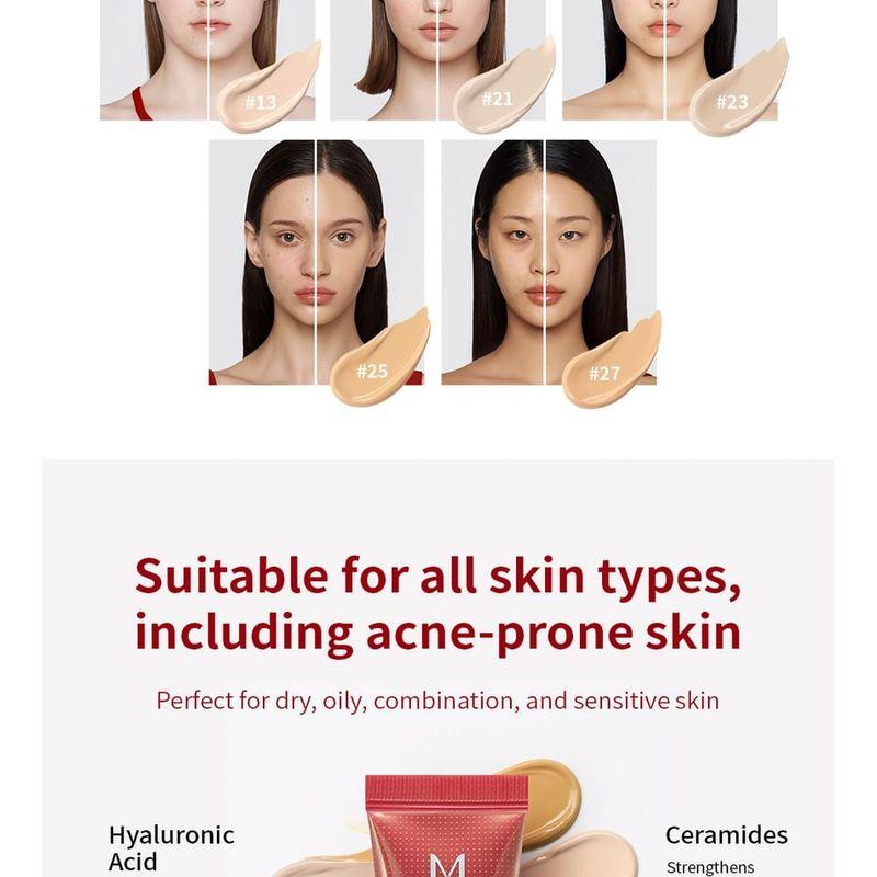 MISSHA BB Cream M Perfect Cover Mini - 5 Cores