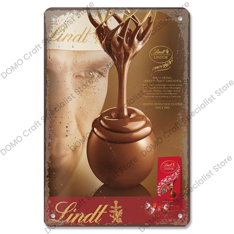 Chocolate Girl Poster Vintage Metal Plate Cartoon Ice Cream Strawbarry Metal Tin Signs Wall Decor Dessert House Bakery Kids Room