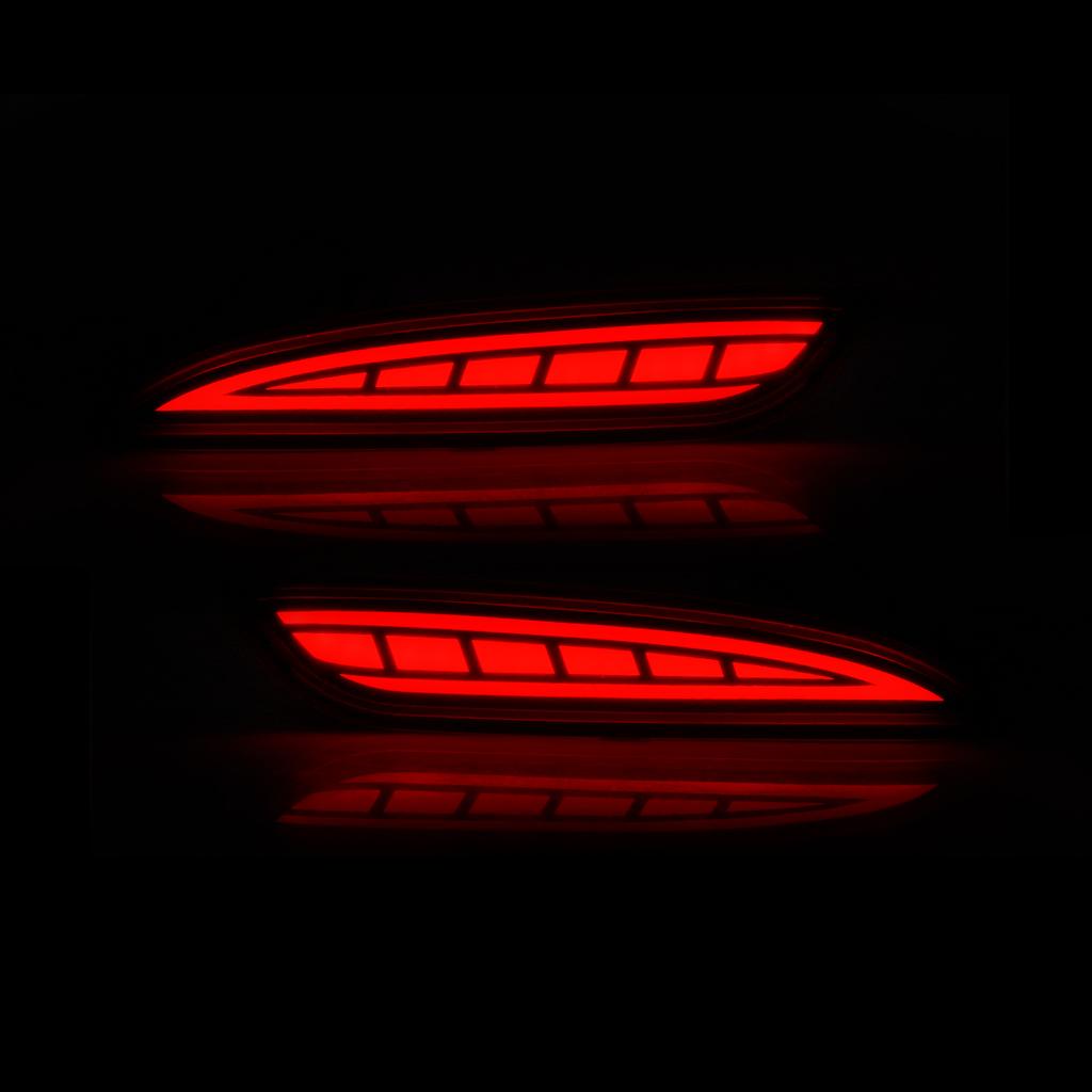 For Mazda CX5 CX-5   LED Rear Bumper Reflector Lights Auto Brake Warning Dynamic Turn Signal Lamps Car Accessories 12V