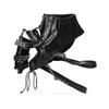 Gothic Punk Leather Single Shoulder Armor Harness Shoulder Bag Steampunk Arm Bag with Studs Pockets Halloween Stage Performances