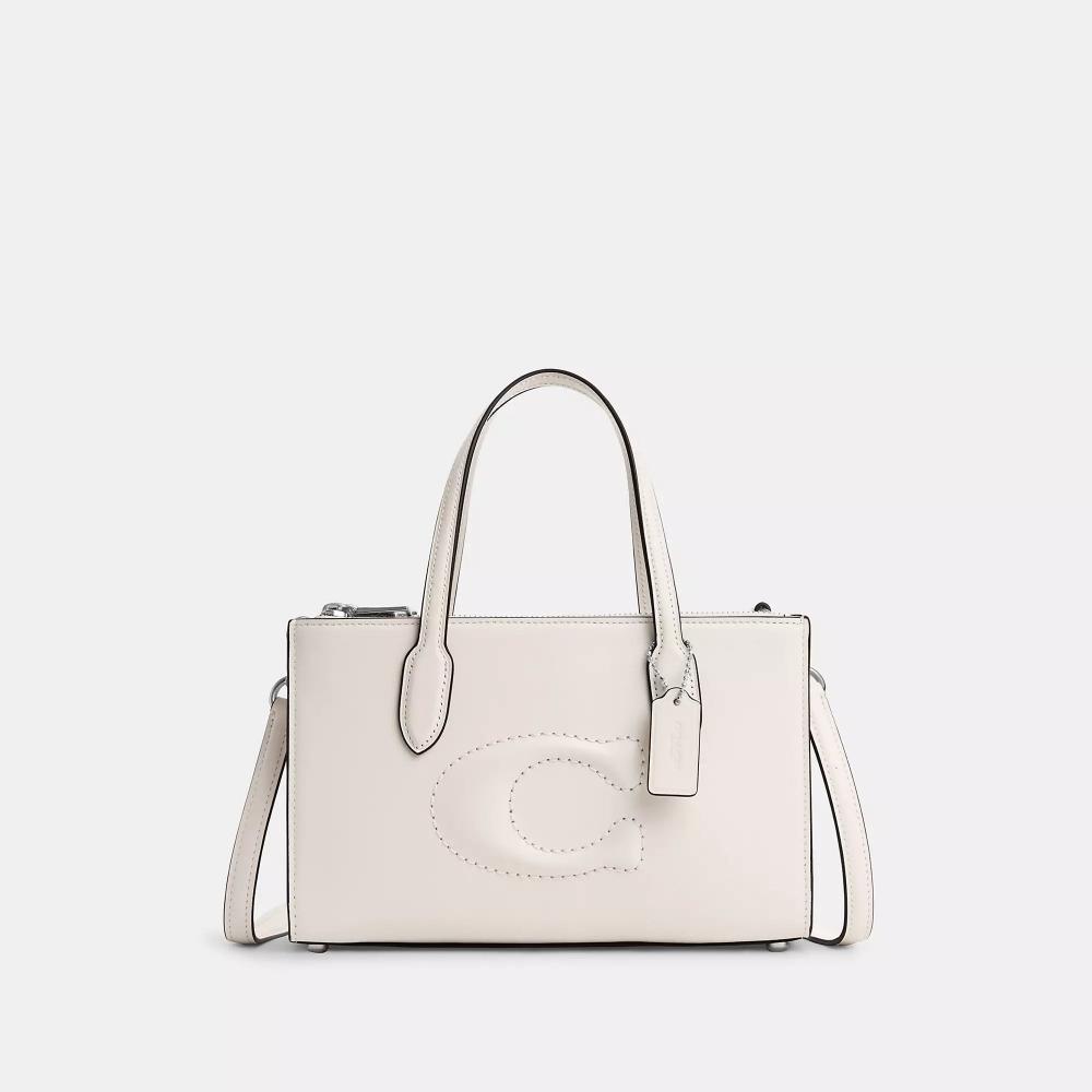 

Маленькая сумка Coach Nina, серебряный мелок
