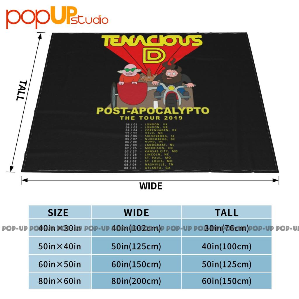 Tenacious D Post-Apocalypto Tour 2019 Ultra-Soft Blanket Quilt Winter Sofa Cover Bed Covers