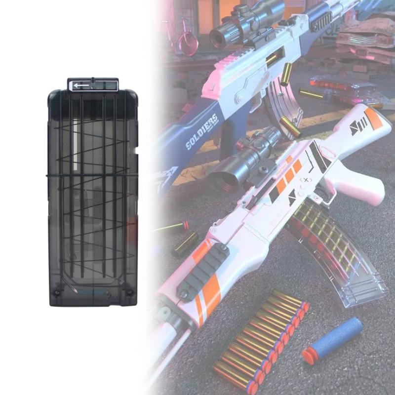 Bullet Magazine Soft Soft Gun 12 Rounds Compatible Heat Fire Toy Gun Adults Kids