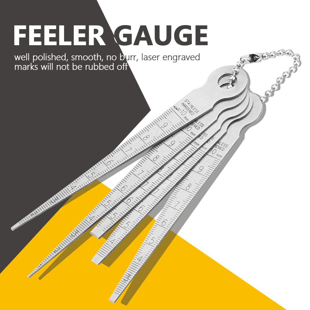 1 Set Stainless Steel Welding Taper Feeler Gauge Rulers Hole Inspection Tool 10mm
