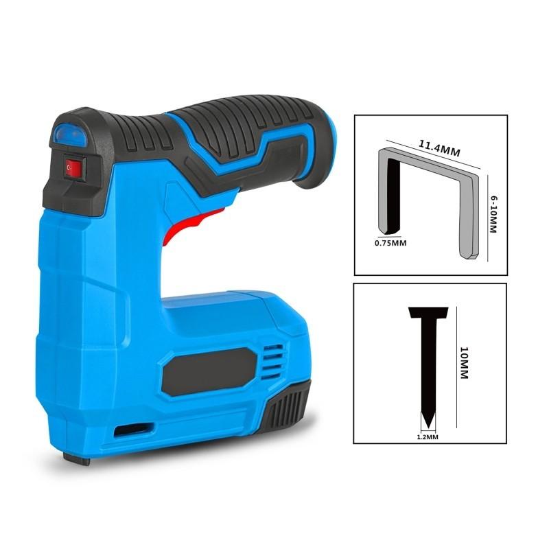 

Wood Frame Multitool Nail Staple Gun Furniture DIY Tool 13*14.5CM Portable Electric Stapler Lithium-ion Cordless Nail Gun