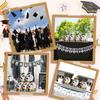 20 Pack Graduation Theme Key Rings Academic Celebration Keychains with Gift Labels Mesh Bags Gown Students Souvenirs