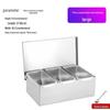 Stainless Steel 3-Compartment Spice Box