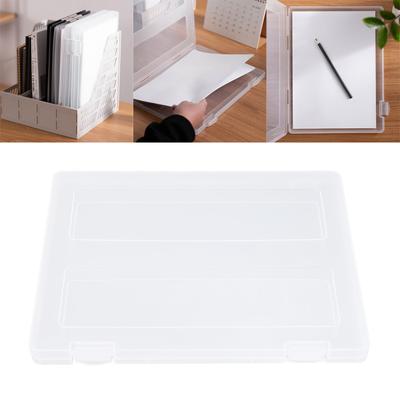 Transparent Document Storage Box Plastic Certificate Storage Box File Organizer  Office Supplies