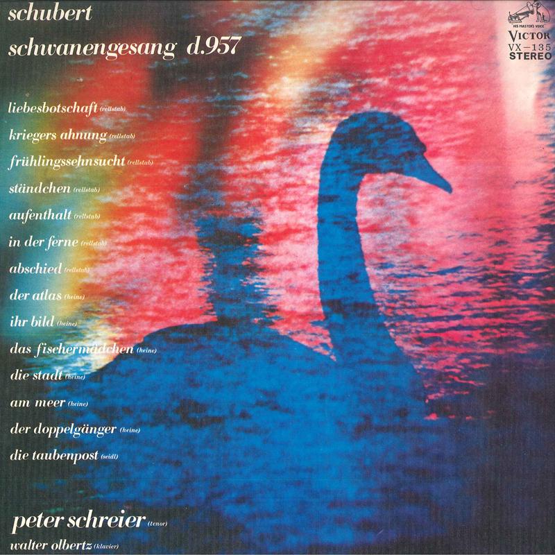 LP Record PETER SCHREIER (TENOR), WALTER OLBE - Schubert  Schwanengesang D.957 VX135 VICTOR - Japan Classical Used