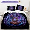 Mystic Symbols Knotwork Pattern Bedding,Quilt Set Quilt Cover Pillowcase Home Birthday Gift (1 * duvet cover + 2 * pillowcase, without core)