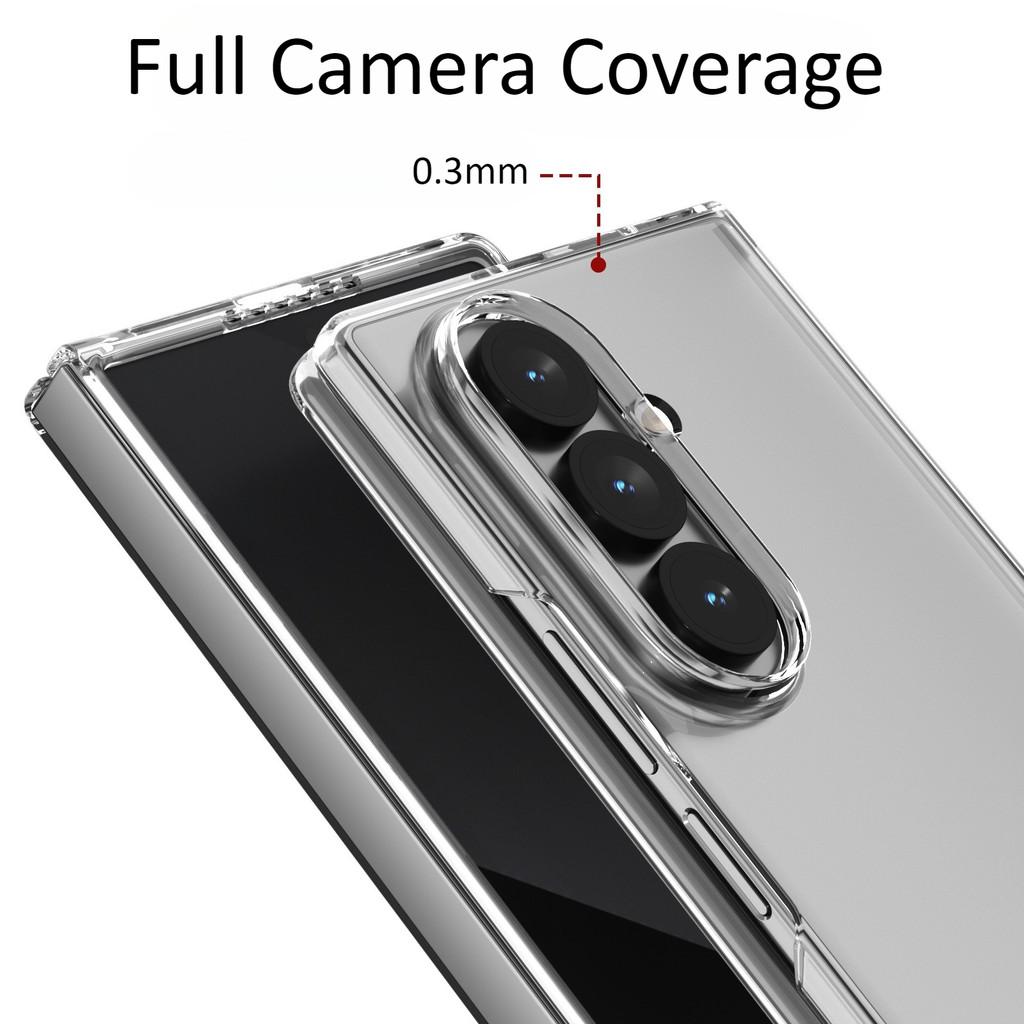 For Samsung Galaxy Z Fold 7 6 5 W26 W25 W24 Frameless PC Phone Case Zfold Special Edition Ultra-thin Transparent Protective Back Cover Shell