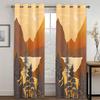 3D Abstract Art Geometric Design Flowers Simple Style Curtains 2 Panels Living Room Bedroom Window Curtain Decoration