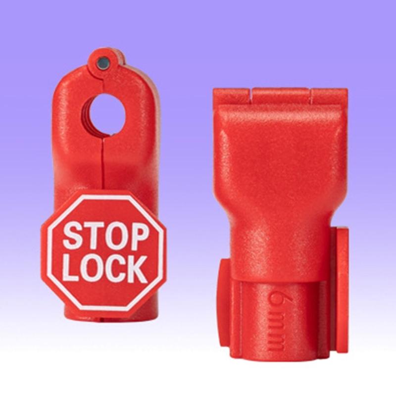 Universals 6mm Hole Anti Theft Hook Fasteners for Shelving Durability ABS Construction Easy Installation