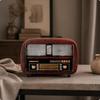 Vintage Radyo Figürü Masaüstü Dekor Çalışma Odası İçin Sağlam