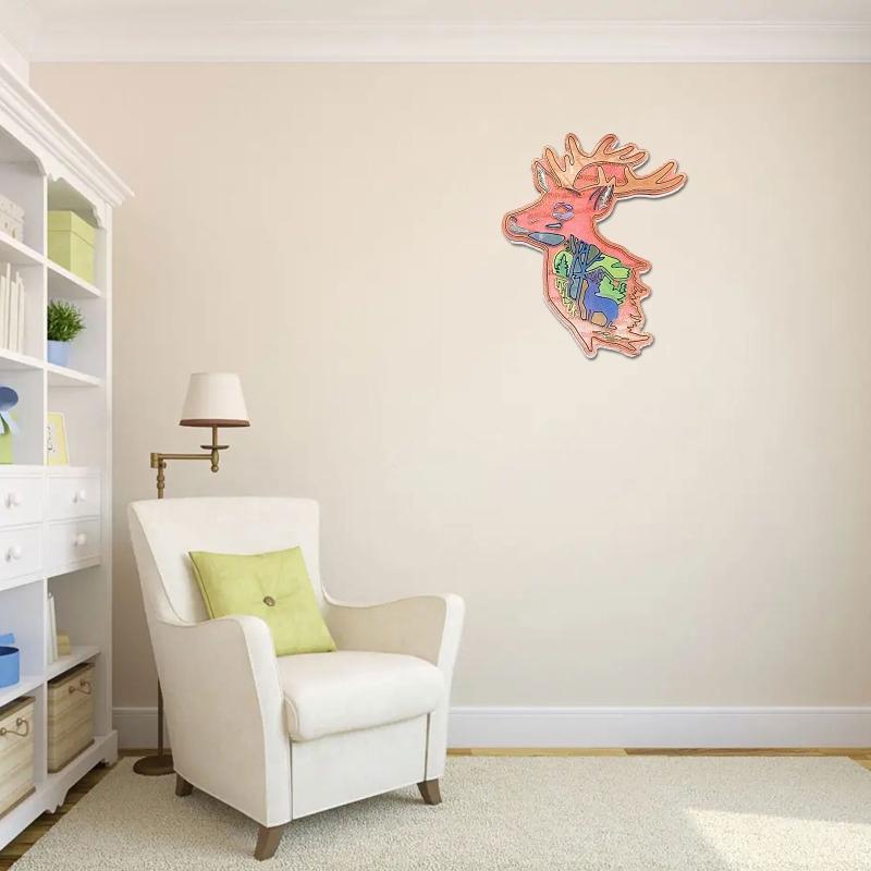 Wall Decor Resin Molds Large Forest Animal Silicone Mold for Epoxy Resin Casting DIY Craft Home Office Table Decoration