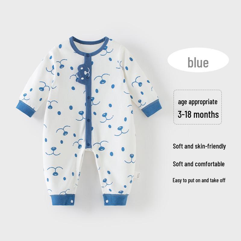 

Spring & Autumn Baby Velvet Jumpsuit: Long Sleeve, Seamless Bodysuit for Boys 66 cm
