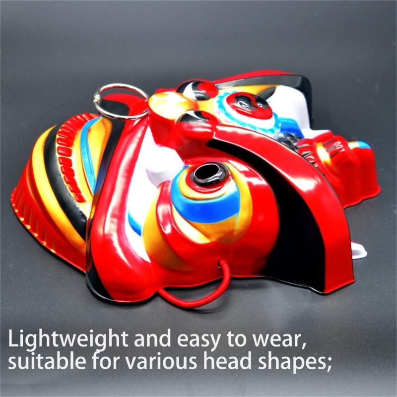 Chinese Lion Dance Costume Mask Theatrical Mask Full Face Mask Halloween Cosplay Mask For Women Men Cosplay Photography