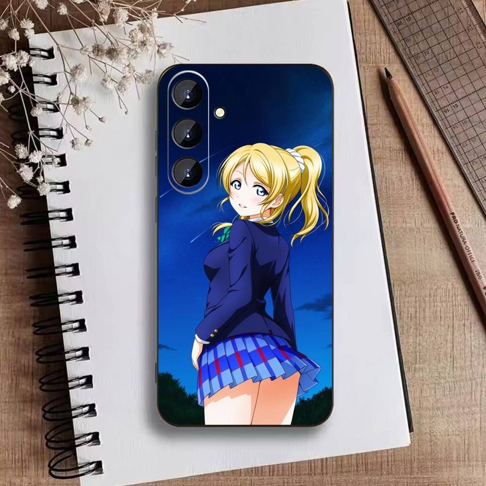 L-Love live-Ayase Eli Phone Case For Samsung Galaxy A73,21,22,32,71,53,52,51,80,5G Soft Black Cover