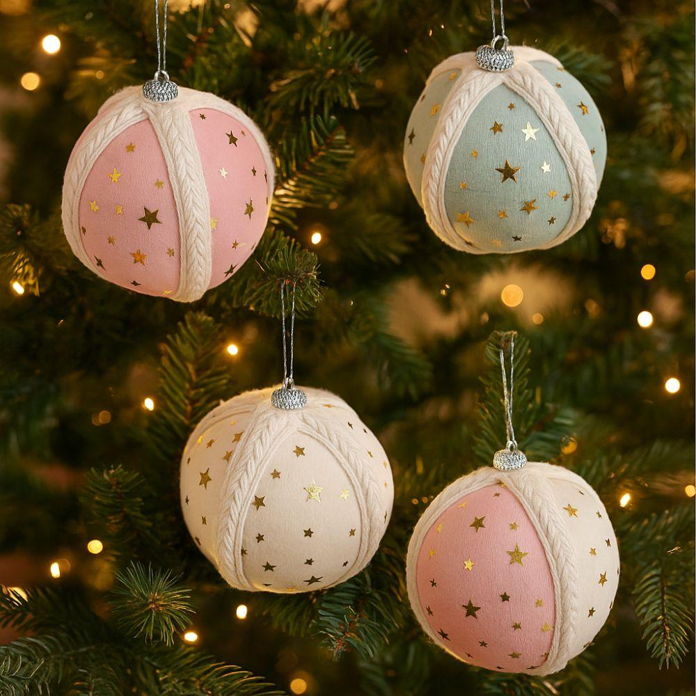 8CM Christmas Ball Ornament Shatterproof DIY Crafts Christmas Hanging Balls Foam Christmas Tree Pendant Home Decoration
