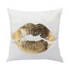 Gold Bronzing Cushion Decorative Pillows Black And White Love Home Decor Sofa Throw Pillow Almofadas Decorativas Para Sofa 45Cm