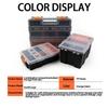 Portable Screw Box Organiser With Adjustable Dividers For Tools Screw Organiser Storage Box Nails
