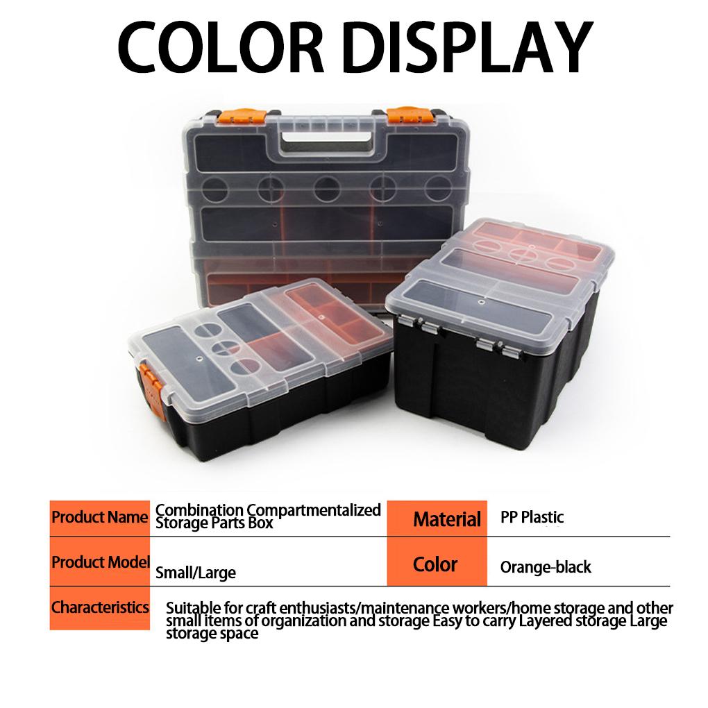 Portable Screw Box Organiser With Adjustable Dividers For Tools Screw Organiser Storage Box Nails